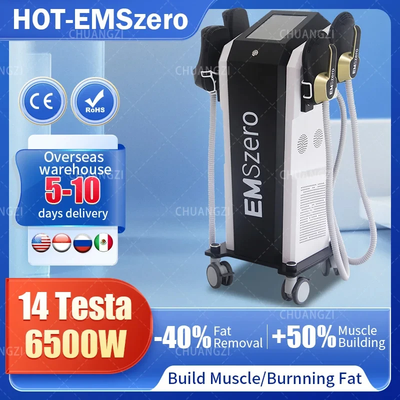 

RF EMS Sculpt DLS-EMSLIM Machine 6500W EMSZERO Hi-emt для скульптурной электромагнитной стимуляции мышц тела, салон для похудения жира