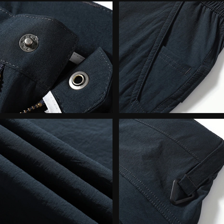 Tactical Pants Men Plus Size Straight Pants Fashion Casual Solid Color Pants Outdoor Trousers
