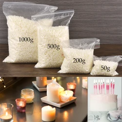 1KG 500g 200g 50g Natural Soy Wax Flake Scented Candle Natural Material 100% Additive-Free DIY Smokeless Candle Making Supplies