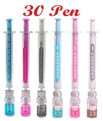 30 Uds. Bolígrafos de jeringa, bolígrafo creativo y divertido, bolígrafos médicos novedosos, regalo para enfermeras, enfermera, Doctor, juego de simulación, suministros para fiestas