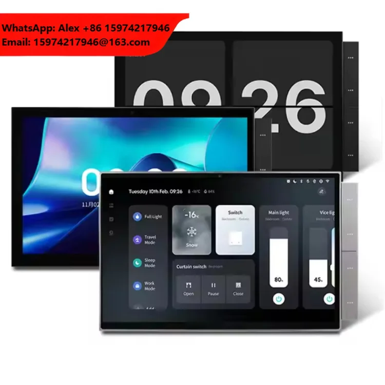 Tuya 10.1 Inch Smart Control Panel Multi Mode Wall Mount Wifi Zigbee Bluetooth PoE Smart Touch Panel Home Automation