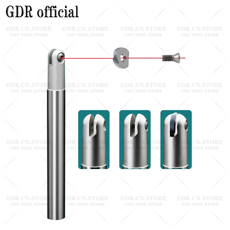 High quality T2139 End Mill rod Ball end mill milling cutter C10 C12 C16 C20 4R 5R 6R 8R 10R 15R 16R Cutting Ball Milling Cutter