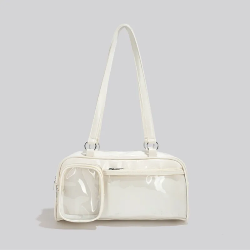 

Transparent Ita Bolsos Mujer 2025 New Crossbady Bag Underarm Sac Femme Shoulder Bags for Woman Y2K Casual Zipper Bolso