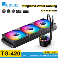 Jonsbo Integrated Water-cooled Radiator TG-420 All-in-One Water Cooling ARGB Divine Light Synchronization LGA1700/115X/1200/AM5