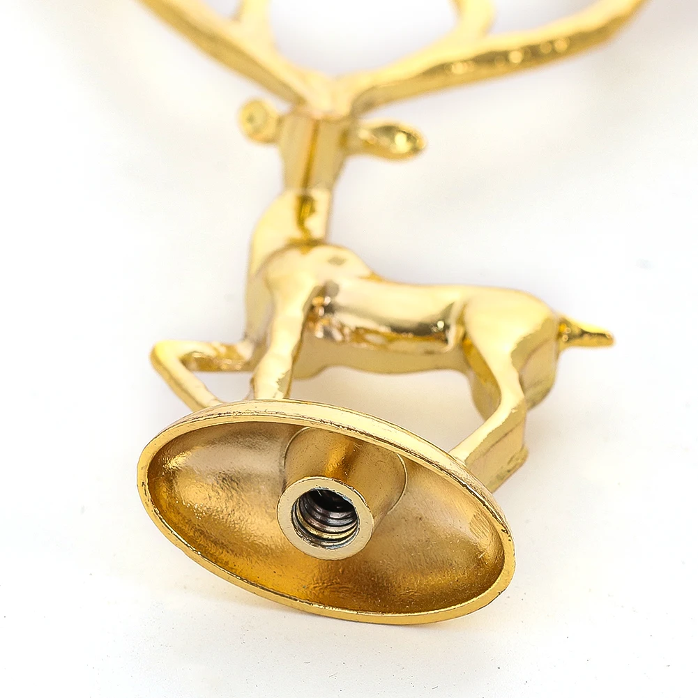Gold Elk Animal Shape Figurine Alloy Electroplated Crafts Solid Metal Decorative Article Creative Home Decoration Accessories - Image 5