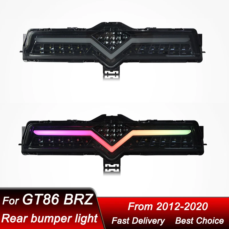

Задние фонари для Toyota GT86 и Subaru BRZ 2012-2020, RGB LED, динамические указатели поворота, стоп-сигналы, комплект для установки на задний бампер.
