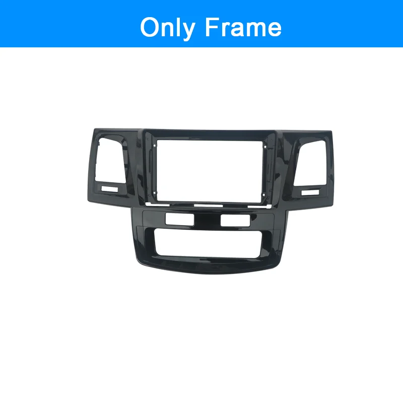 Kits de cadre de Radio stéréo automatique pour Toyota Fortuner Hilux 2005 – 2007, Placement de tableau de bord, panneau d'autoradio AC, accessoires de câbles
