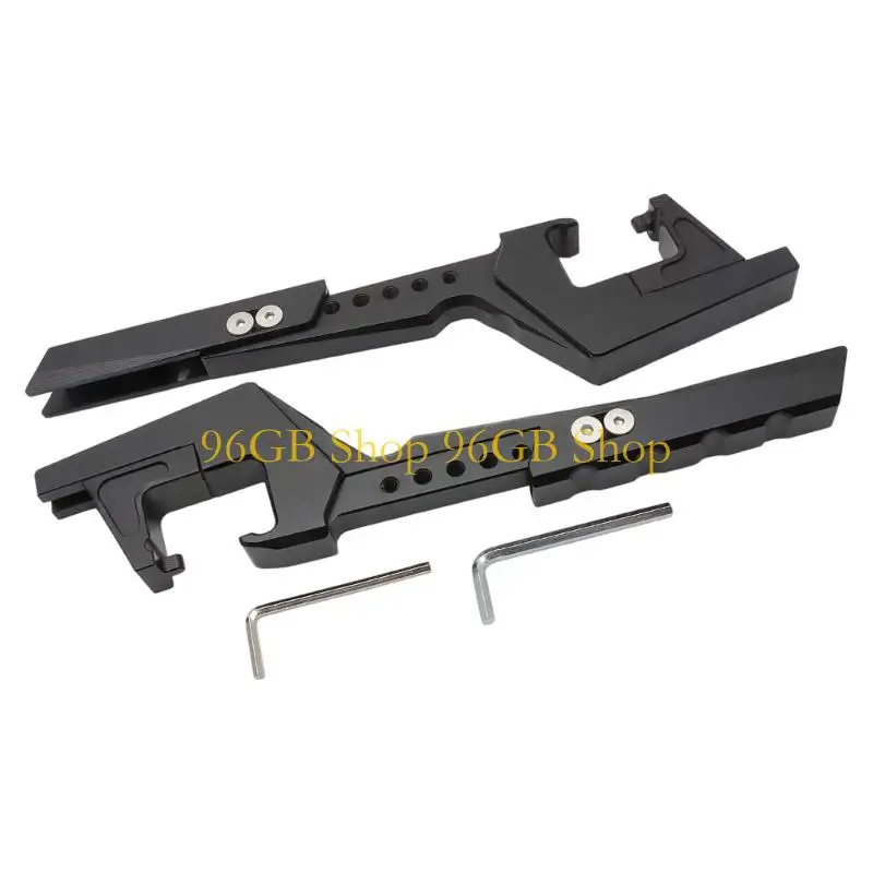 96GB Adjustable Motorcycle Passenger Footrest Pair with Anti-Slip Detail