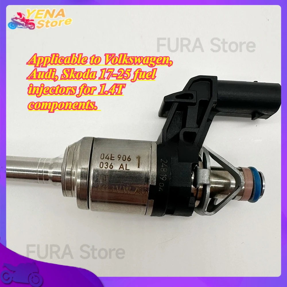 

The automotive fuel injector 04E906036AL is applicable to Volkswagen, Audi, Skoda 17-25 fuel injectors for 1.4T components.
