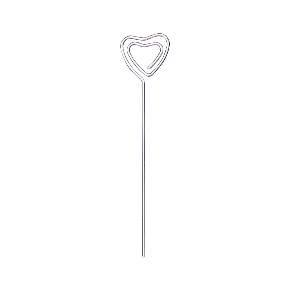Lot 10pcs DIY Craft Metal Wire Memo Clip Photo Holder Clay Cake Clamp Accessories Anti Rust Rod Name Card Stand Picture Display