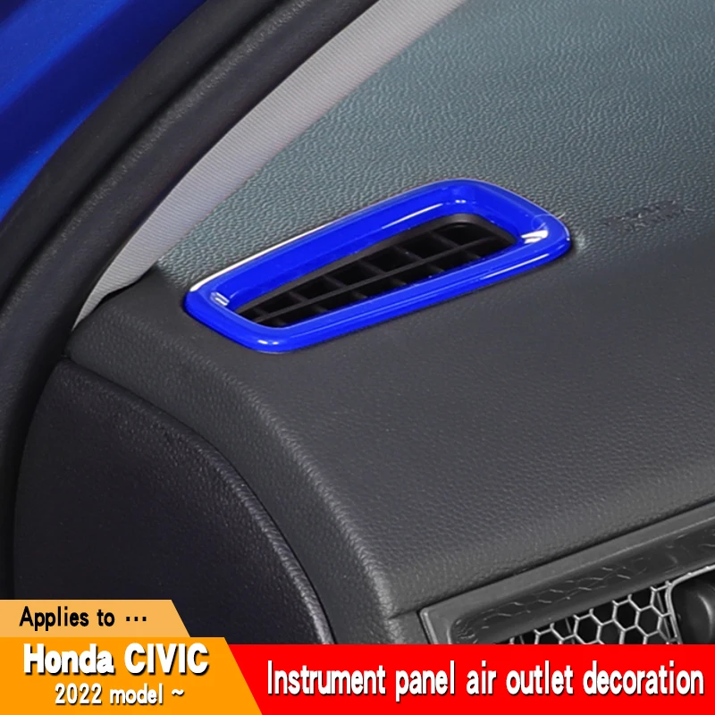 

car instrument panel air outlet decorative frame is suitable for the 11th generation Honda Civic 2022 interior accessories