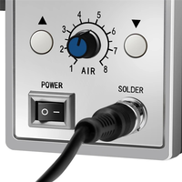 ABFI Hot Air Gun Solder Station 858D BGA Rework Heat Gun 220V 700W Hair Dryer For Soldering SMD SMT Welding Repair Tool