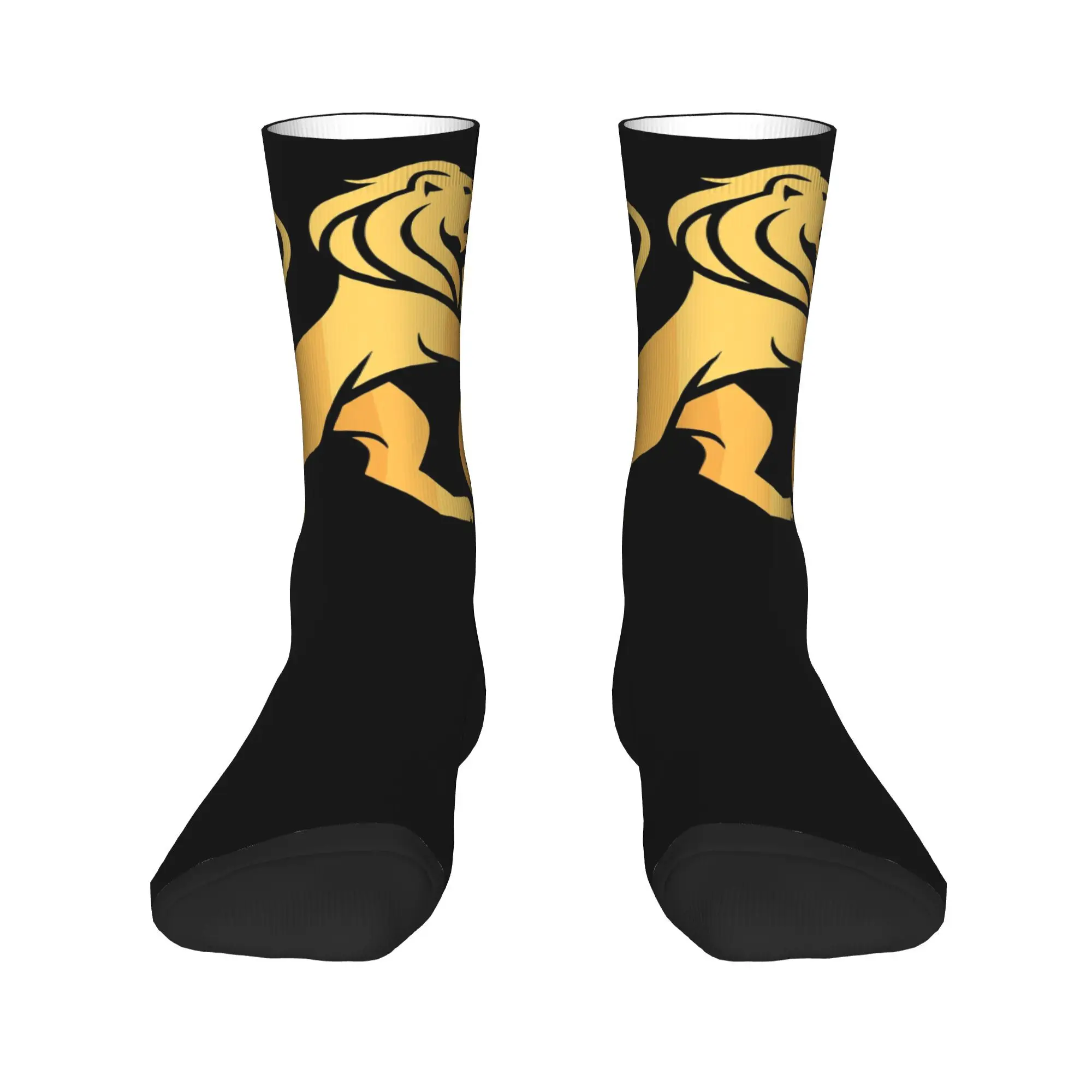 

Носки со львом Брисбен, чулки высокого качества в стиле Харадзюку, всесезонные длинные носки, аксессуары для мужчин и женщин, подарки