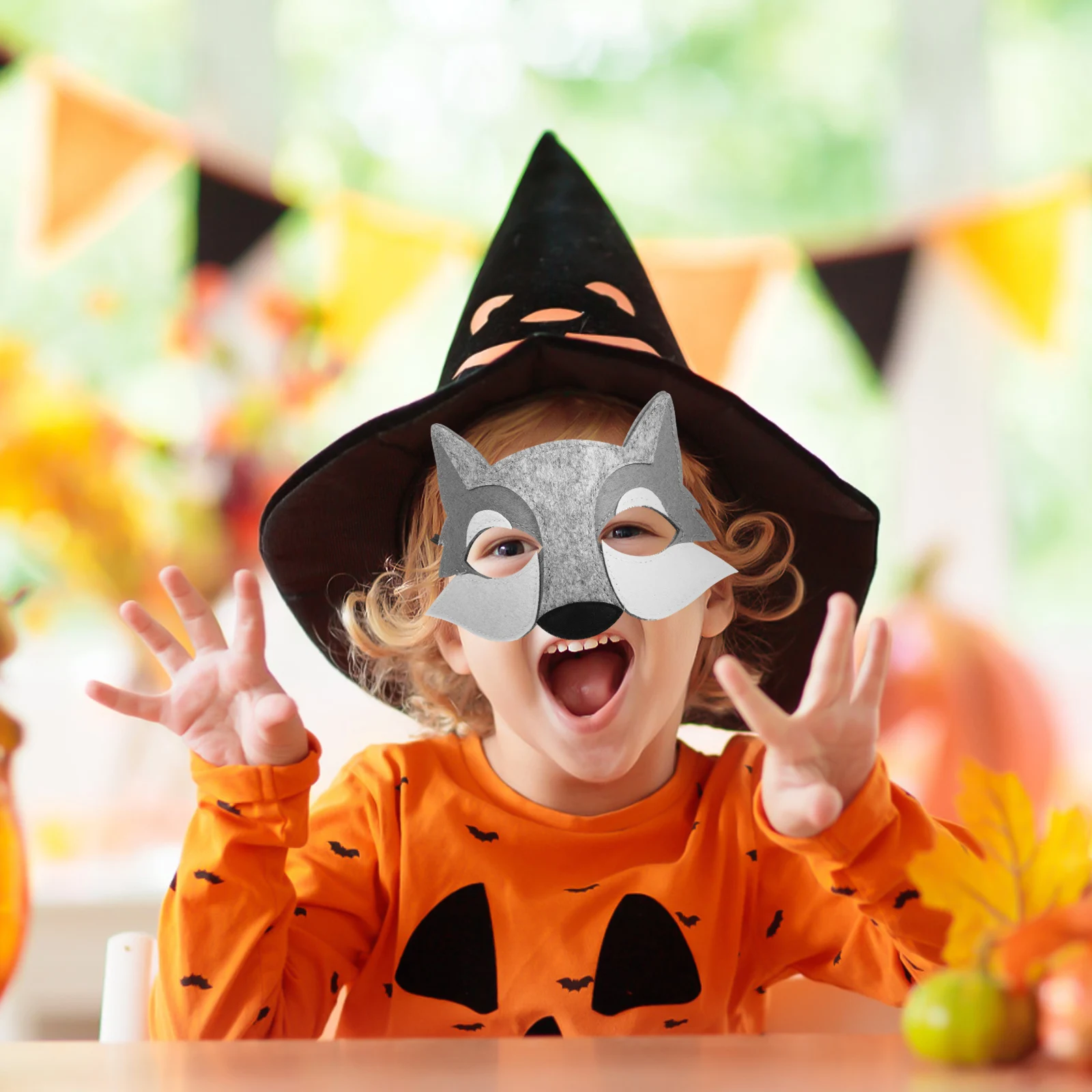 

Wolf Head Mask Realistic Design Lightweight Halloween Masquerade Children Masks Animal Cosplay Toy Accessories