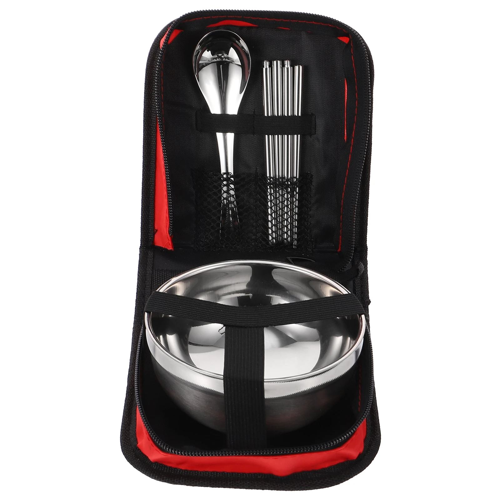 

Stainless Steel Bowl Chopsticks Spoons Set Retro Portable Tableware Food Grade Utensils For Home Outdoor Soup Noodles