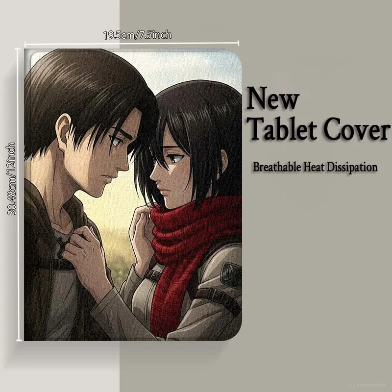 Attack on Titan Couples For iPad Pro Air Mini 2 3 4 5 6 7 7th 8th 9th 10th 11th 10.2 9.7 10.5 10.9 11 12.9 13 Tablet Case