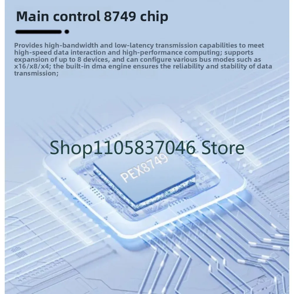 PCIe 3.0 Expansion Card PLX8749 Motherboard Non Split Integrated Compatibility Module Graphics NvmeU. 2 Expansion