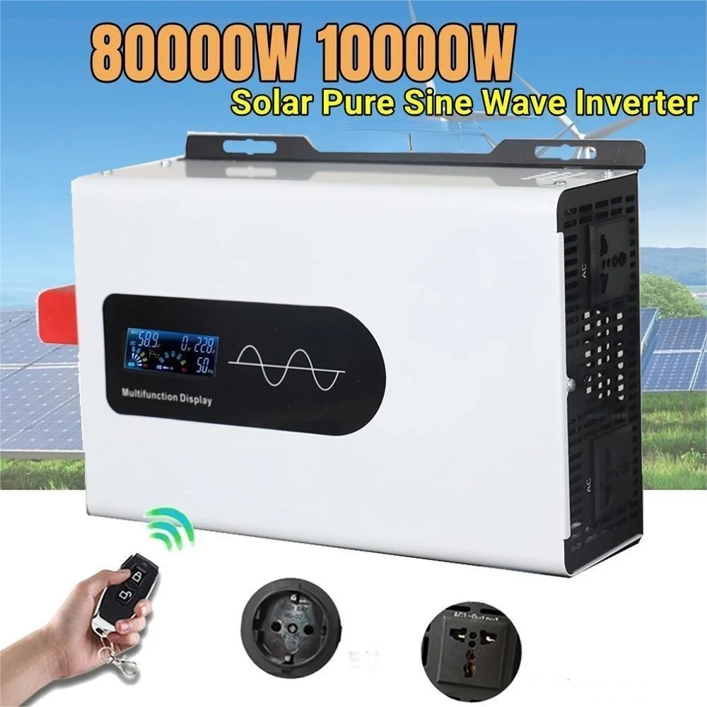 Inversor de Onda Senoidal Pura para Carro Solar Conversor de Tensão de Energia Inversor Senoidal Onda Pura 5000w 8000w 10000w 12v 24v 48v 110v 220v