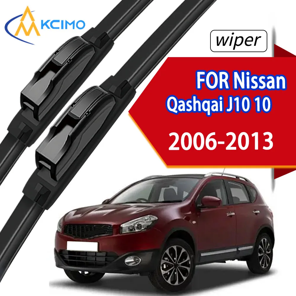 

2Pcs Front Windscreen Wiper Blades For Nissan Qashqai J10 10 Nissan Dualis 2006-2013 High Grade Long Life Rubber Wipers
