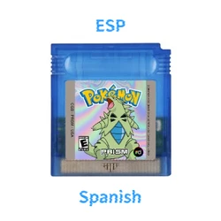 Pokemon Prism GBC Game Cartridge 16 Bit Video Game Console Card ESP Spanish Lanuage for GBC/GBA