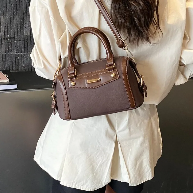 

New Women's High-Quality Biker Bag - Stylish Versatile Shoulder Crossbody Purse, Trendy Top-Handle Handbag for Daily & Street