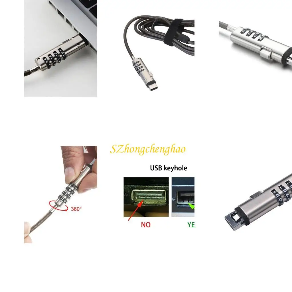

Laptop Computer Office Lock LaptopAnti Theft Security Lock Password Lock 601D