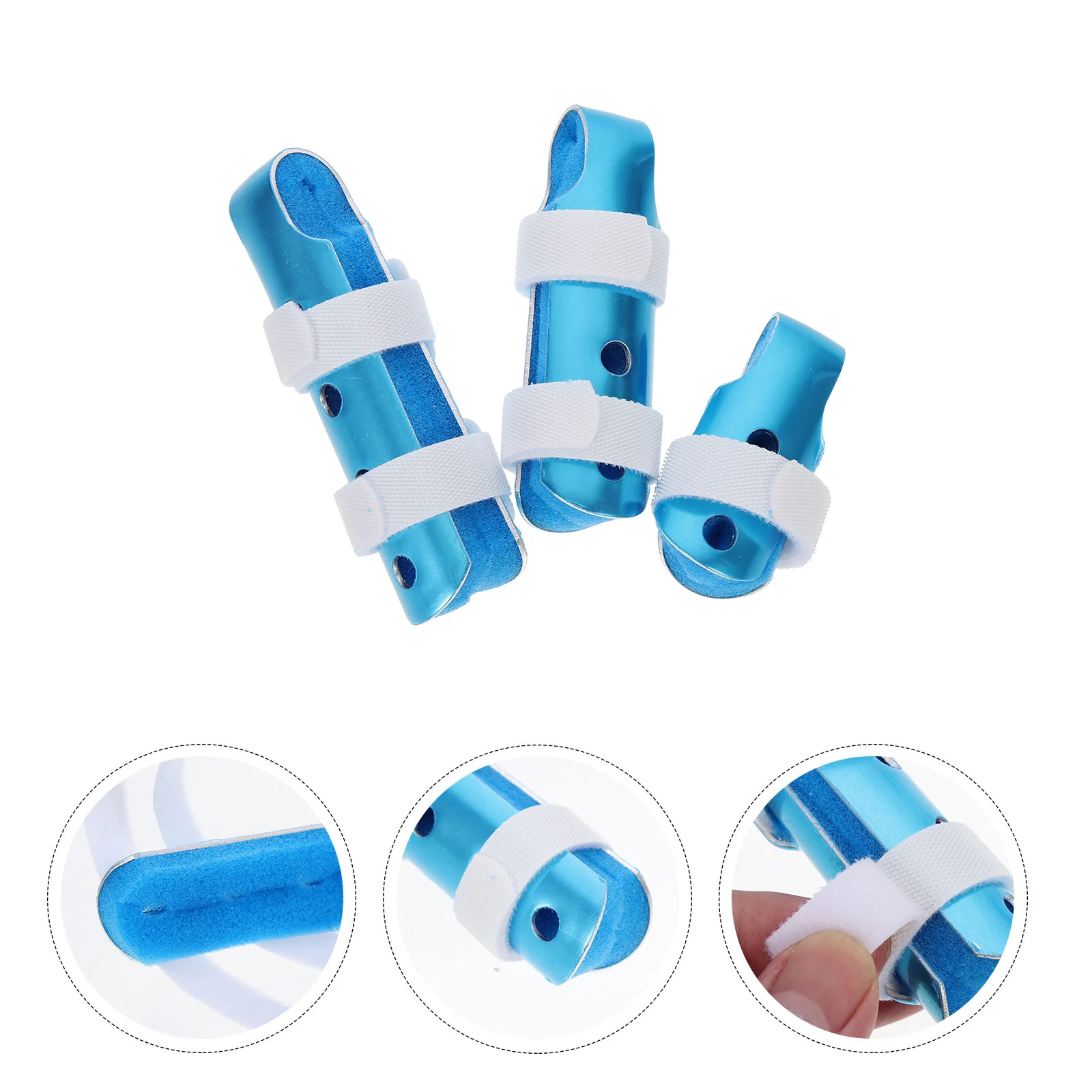 3 Pcs Household Finger Cast Finger Brace For Straightening Broken Stabilizer Aluminum Alloy Portable Stabilizers