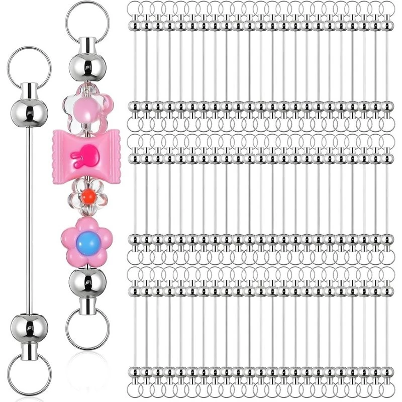 Beadable Keychain Bars For Jewelry Making Crafts Eco-Friendly