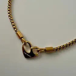 Stainless Steel Heart Necklaces for Women Fashion Small Letters 