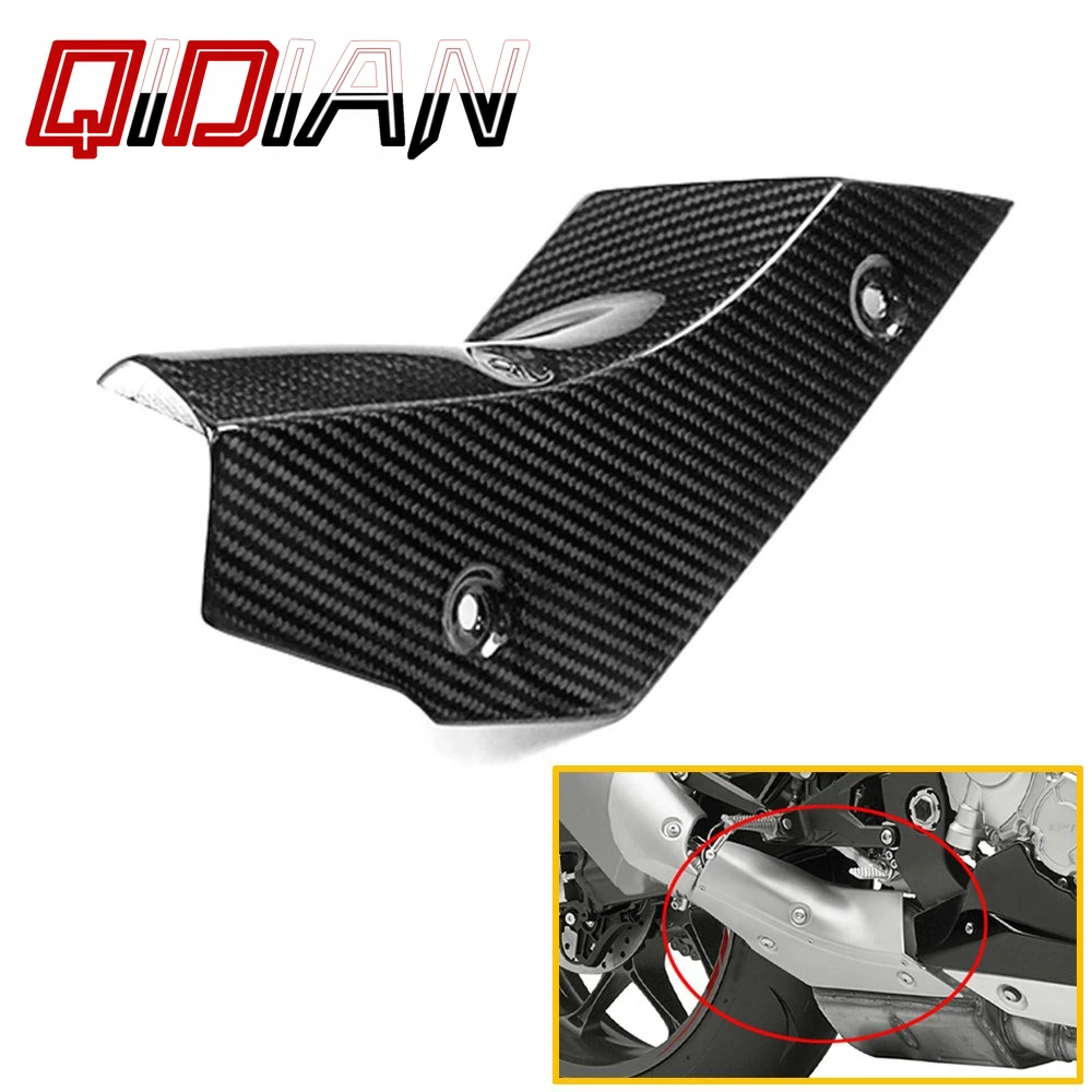 

Compaitible With Yamaha YZFR1 R1M Carbon Fiber R1 Exhaust Pipe Cover Motorcycle Accessories Anti-scald Protector Cover 2015-2025