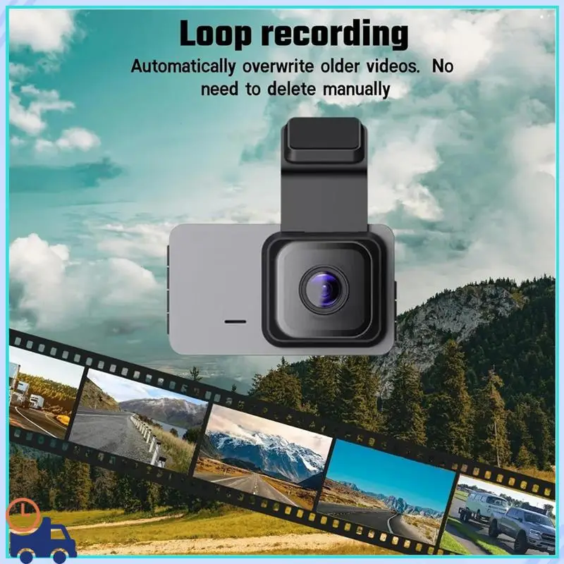 

WIFI+GPS Dashcam DVR For Car, High-Definition Dual Front And Rear Cameras, 24-Hour Parking Monitor