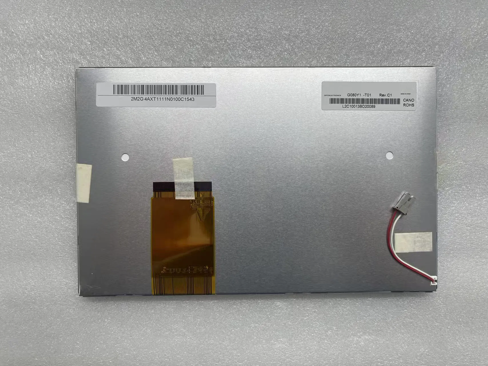 G080Y1-T01 LCD industrial original de 8 polegadas