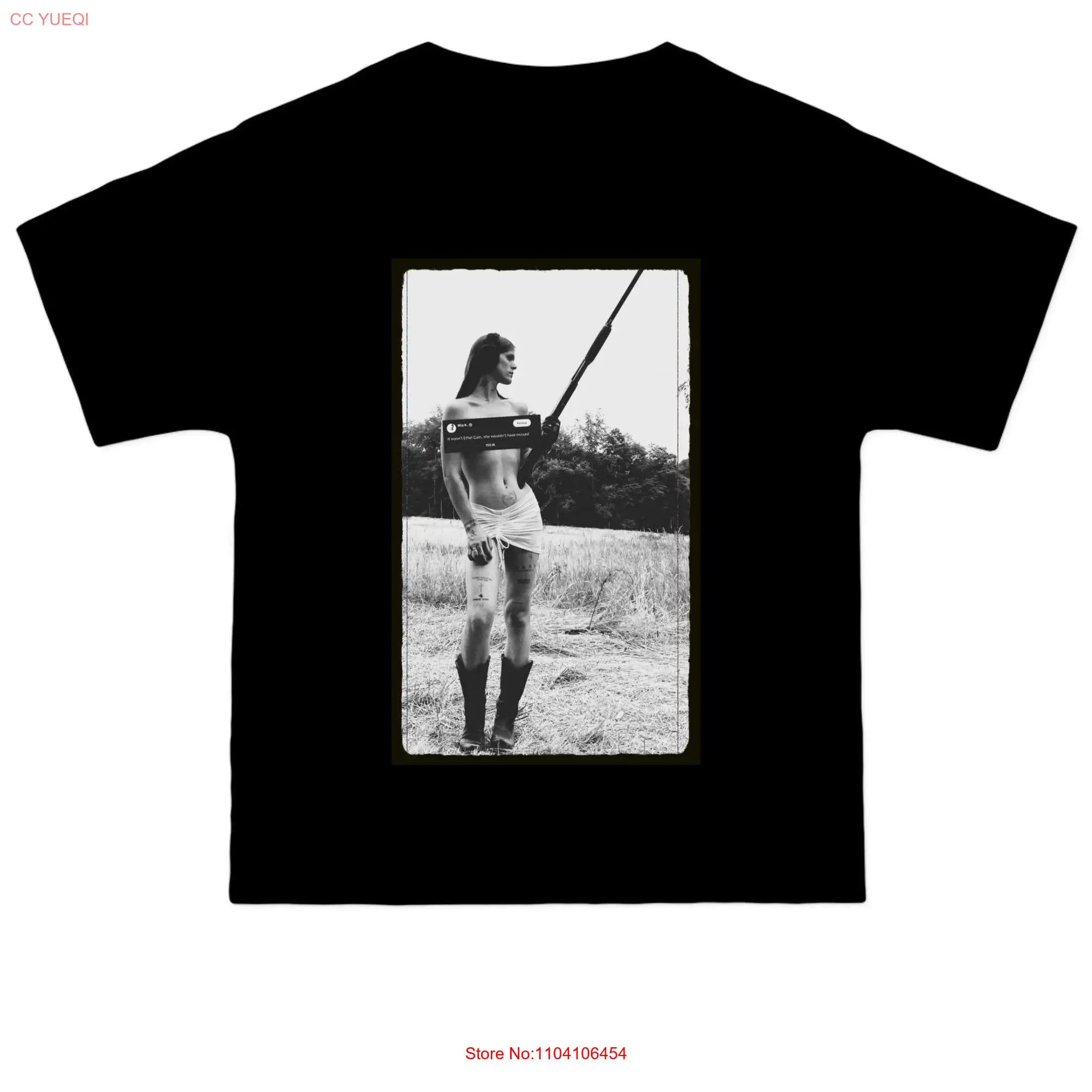 Ethel cain it wasnt quote album cover preachers daughter heavyweight black tee shortsleeve long or short sleeves