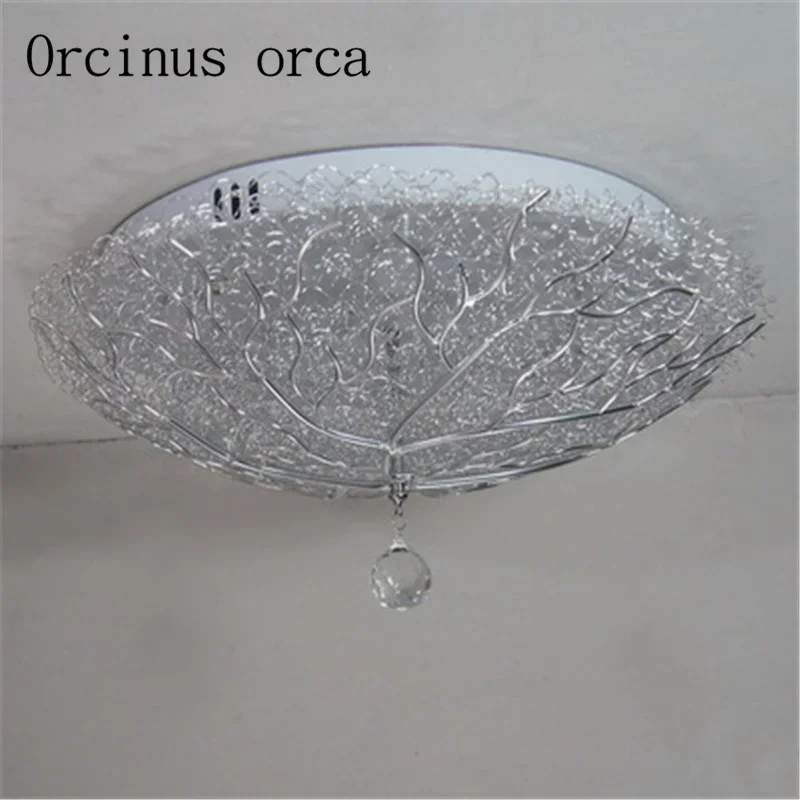 Aluminum Bird Nest Ceiling Lamp Round Handmade Mediterranean Conference Romantic Living Room Bedroom Study Terrace Creative