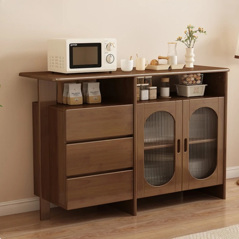 Edge Integrated Living Room Cabinet Japanese Open Wine Creative Dinniing Side Cabinet Sleek Durable Home Furniture Komod XY40GZ