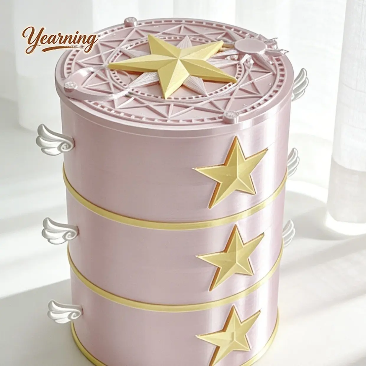 Makeup Box Storage Magic Array Three-Layer Rotating Storage Box 3d Printed Jewelry Box