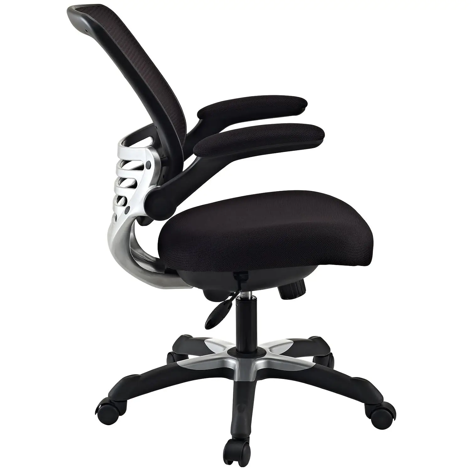 Mesh Back & Seat Office Chair With Flip-Up Arms, Black, Customized