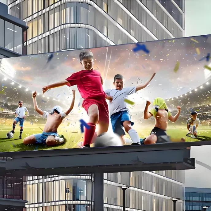 Pared de vídeo con pantalla LED para exteriores con clasificación IP65, adecuada para eventos deportivos, conciertos y medios publicitarios