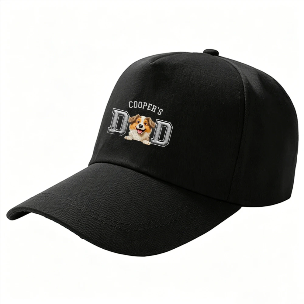 Cooper's Dad Australian Shepherd Dog Graphic Baseball Cap Adjustable Pet Lover Unisex Father Gift Outdoor Sports Trucker Hat Cap