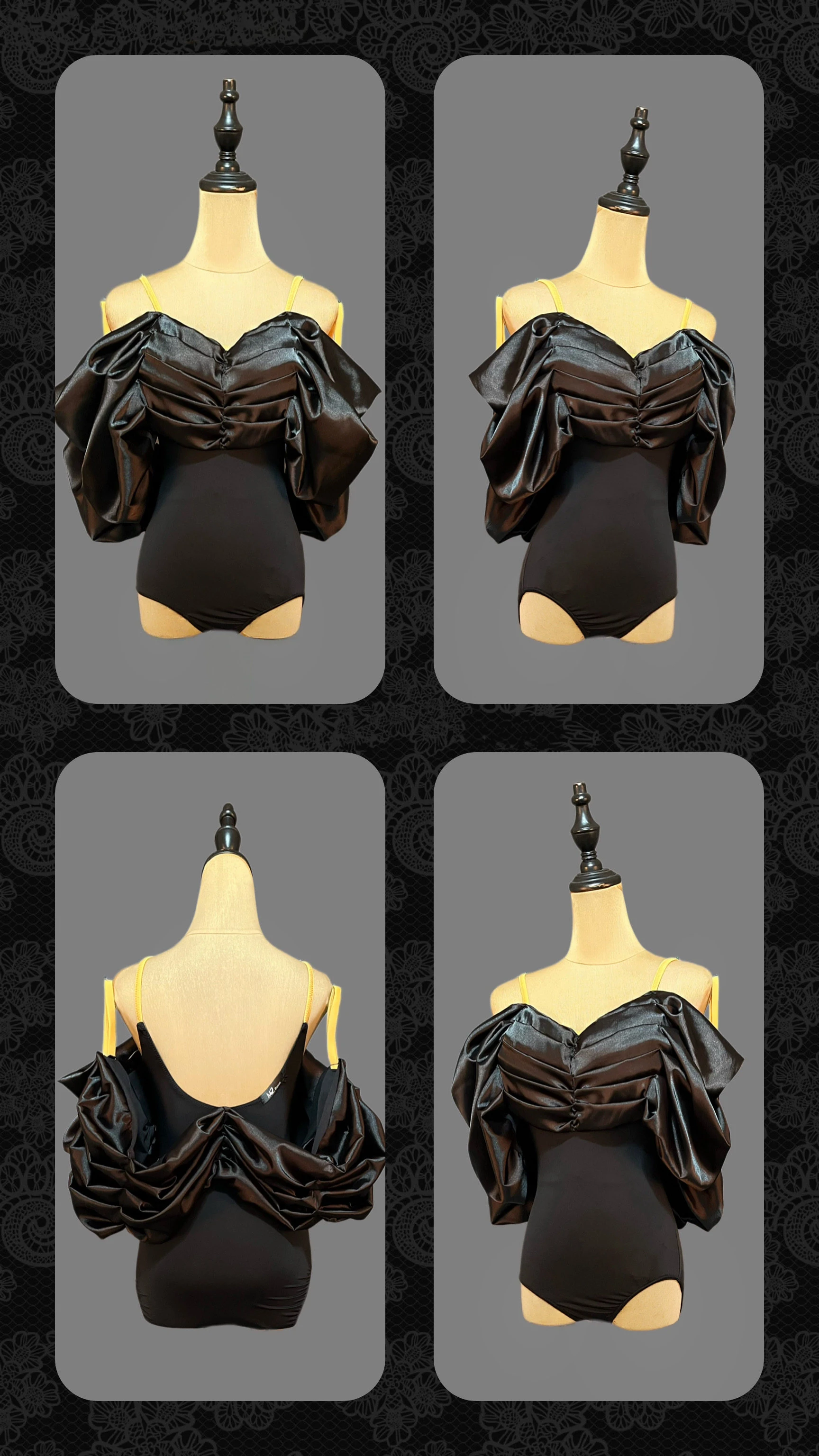 Latin Dance Adult And Children's Dress, High-End One Shoulder Jumpsuit With Camisole, Perfect For Professional Dance Attire