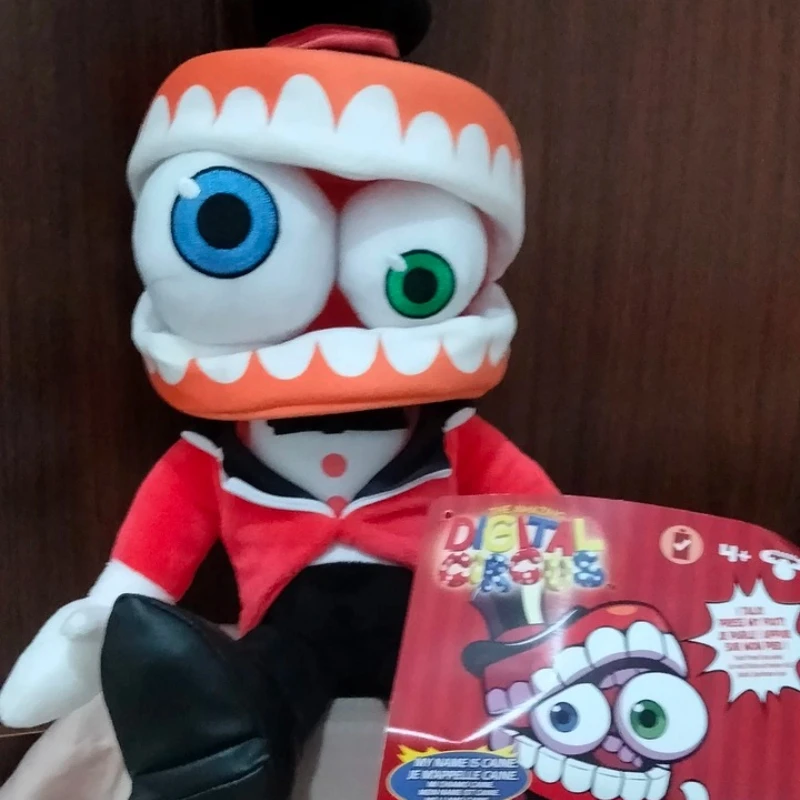 30cm Pomni Caine Vocalize Plush Toy The Amazing Digital Circus Anime Surrounding Dolls Cute Desktop Decoration Birthday Gift Toy