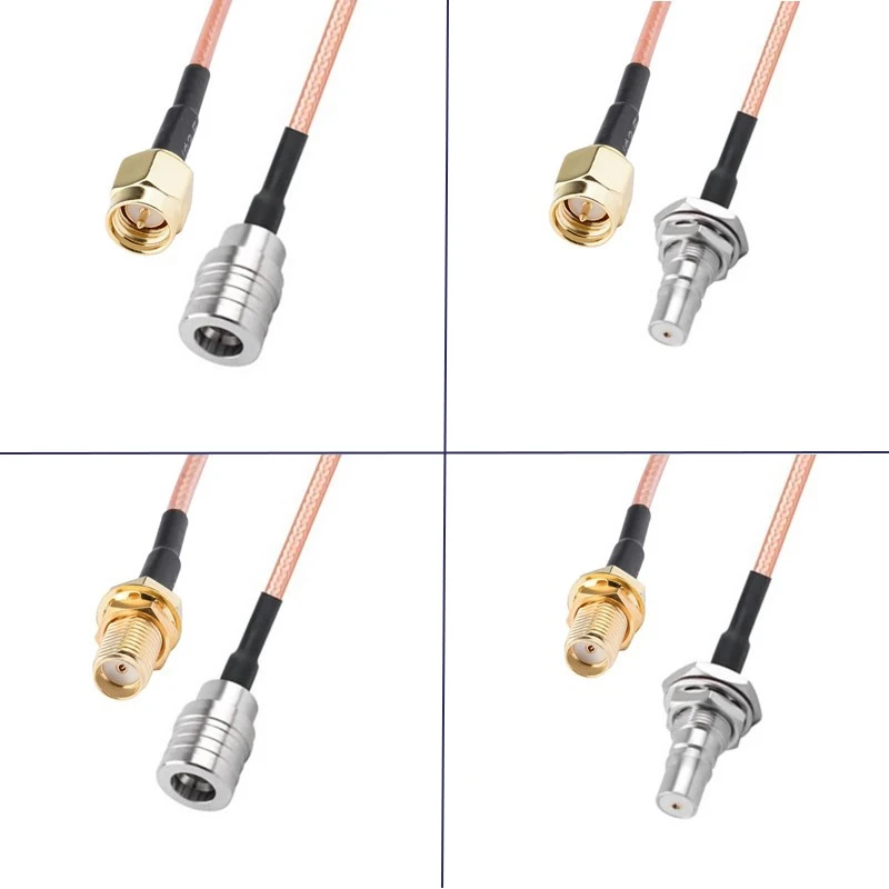 SMA Male female to QMA Male female Adaper G316 Coax Cable Pigtail Extension
