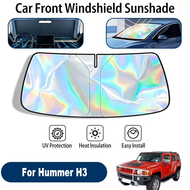 

Car Windshield Sun Shade UV Reflective Sun Visor Protection Cover For Hummer H3 2005-2010