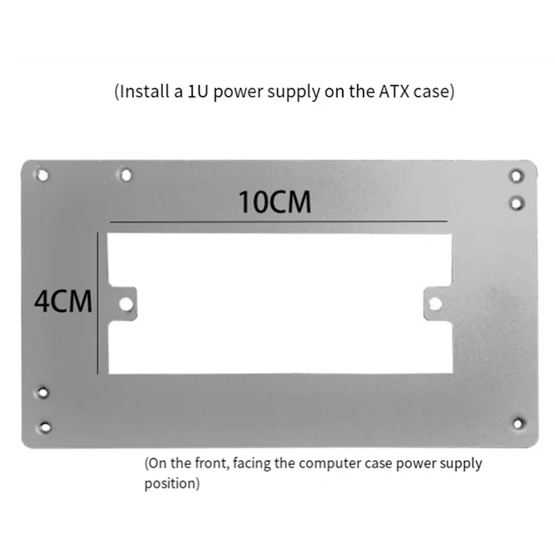 Verbeterde 1U naar ATX Power Conversion Adapter Bracket Accessoire voor TV Computer Attachment Baffle ATX naar 1U Adapter