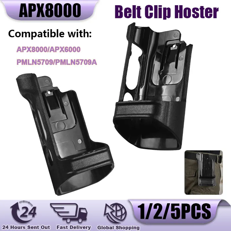 APX8000 Clip Holster Walkie Talkie Holder Case Belt Clip Compatible with APX6000 PMLN5709 PMLN5709A Ham Two Way Radio 1/2/5PCS