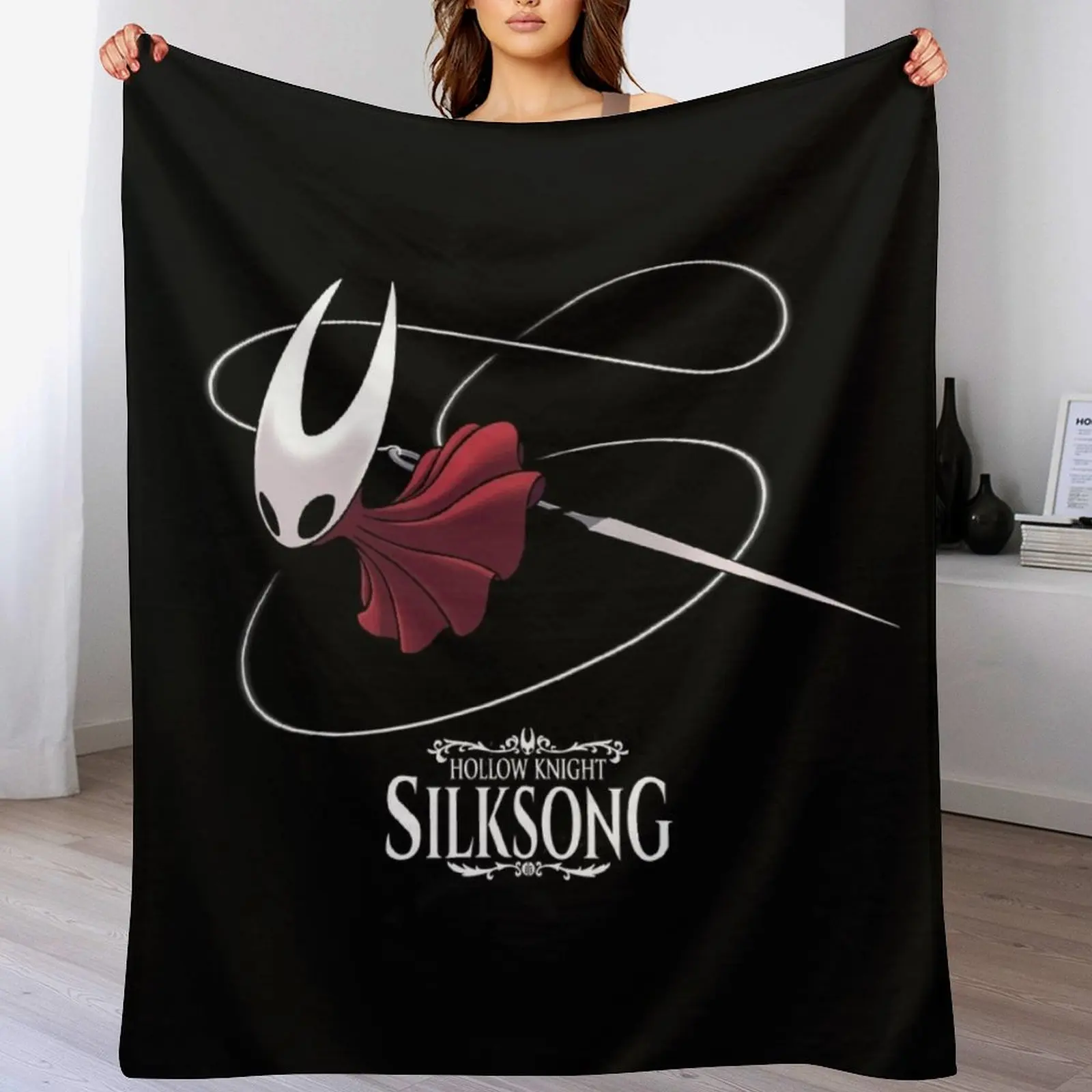 

Hollow Knight: Silksong Throw Blanket anime for winter Beautifuls for babies Blankets