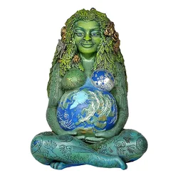 Millennial Gaia Earth Mother Goddess Te Fiti Statue 16cm Tall By Oberon Zell Resin Feng Shui Millyear Decor