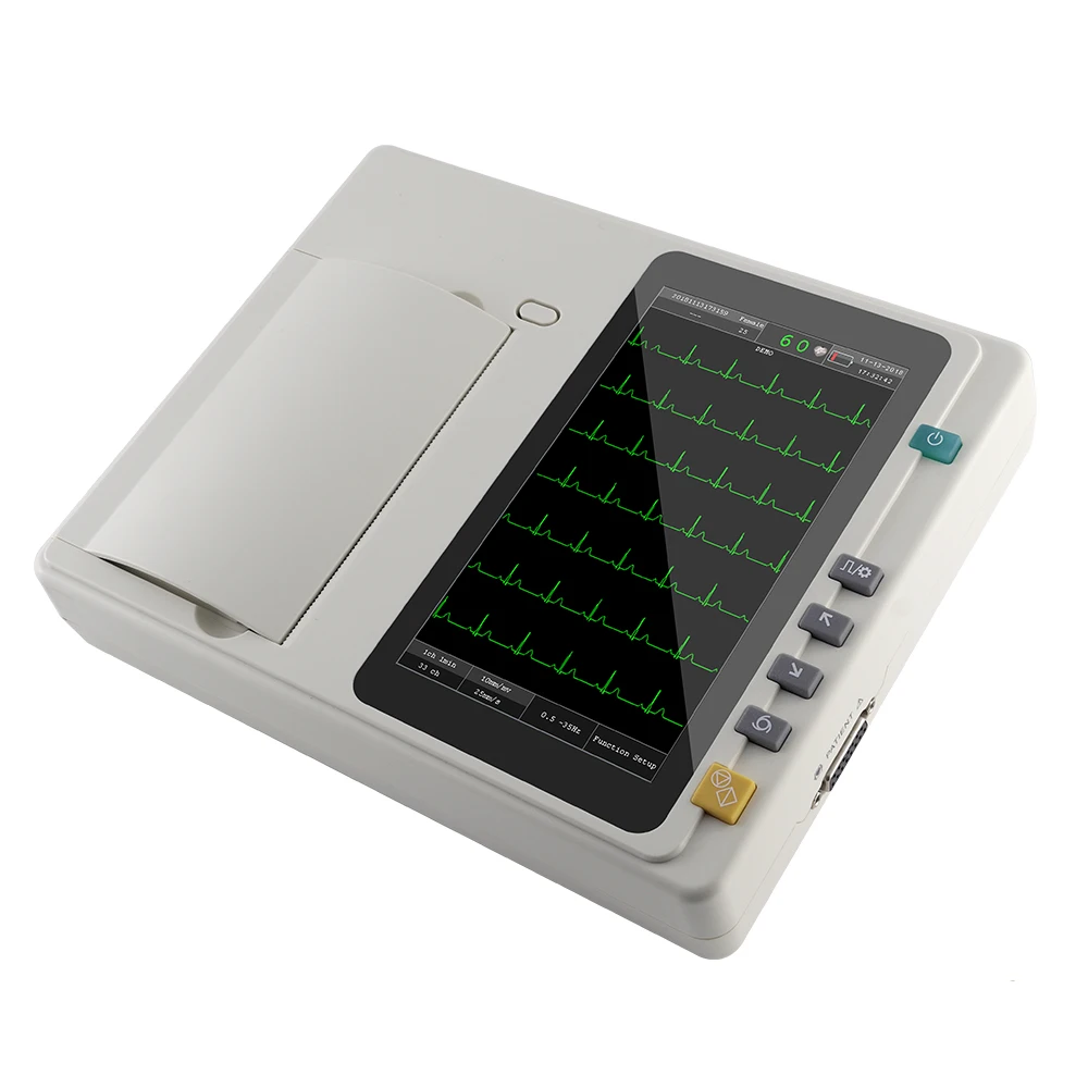 LTSE23 high-resolution 3 channel 7 inch touch screen ECG machine Electrocardiograph standard 12 lead