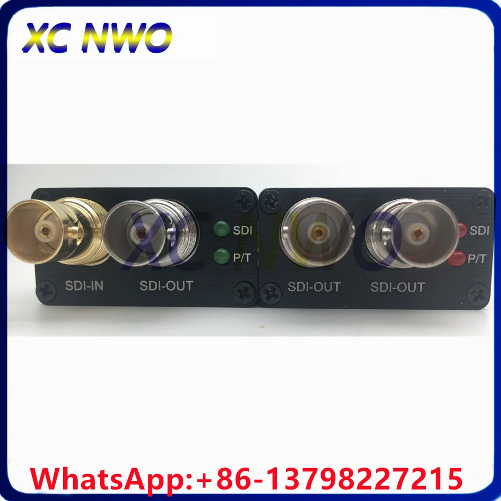 1Ch Mini 3G-SDI Fiber Optic Converter with Tally and Loopback,1080P@60Hz 3G SDI Fiber Transceiver Including LC BIDI SFP