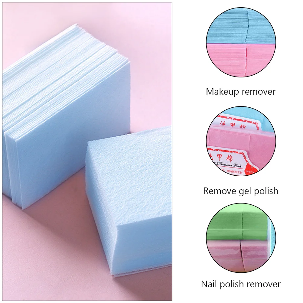 منصات مزيل طلاء الأظافر القابل للتصرف لينة ماصة مانيكير أدوات تنظيف ل هلام مسمار الفن إزالة صالون المنزل استخدام مناديل #4